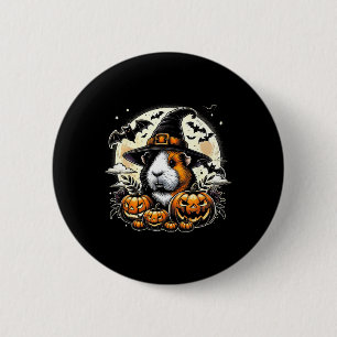 Guinee Pig Halloween Witch Art Ronde Button 5,7 Cm