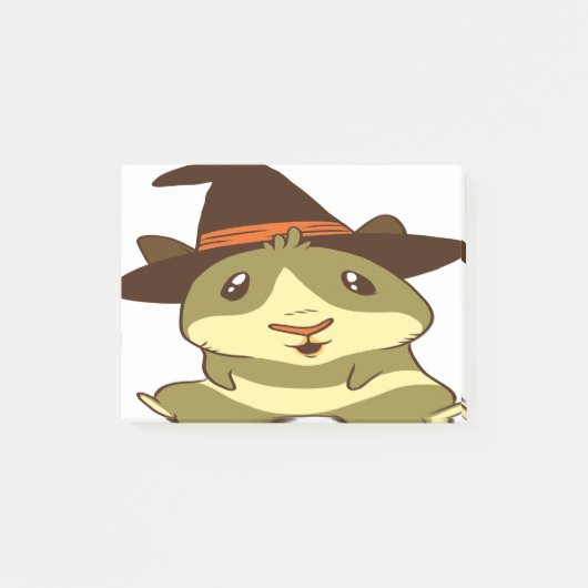 Guinee Pig Halloween Witch Post-it® Notes (Voorkant)