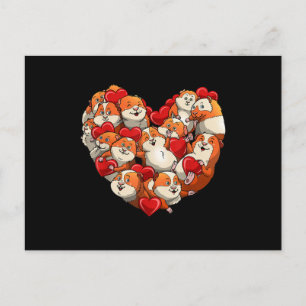Guinee Pig Heart Funny Valentijnsdag Gift Womens Briefkaart