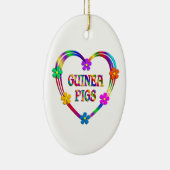 Guinee Pig Heart Keramisch Ornament (Rechts)