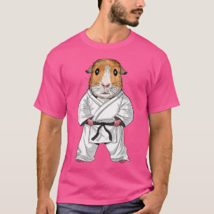 Guinee Pig Karate Ninja Jiu-Jitsu Taekwondo Martia T-shirt