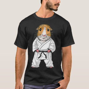 Guinee Pig Karate Ninja JiuJitsu Taekwondo Arts T-shirt