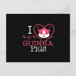 Guinee Pig Love Rodent Heartbeat Guinee Pig Briefkaart