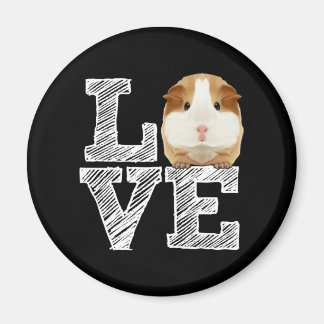 Guinee Pig Love Rodent Wheek Magneet