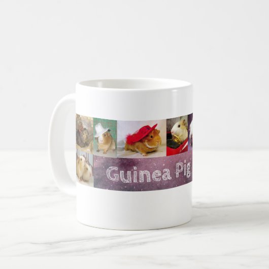 Guinée Pig Lovin Multi-photo Coffee Mug  (Devant gauche)
