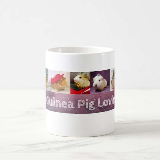 Guinée Pig Lovin Multi-photo Coffee Mug  (Centre)