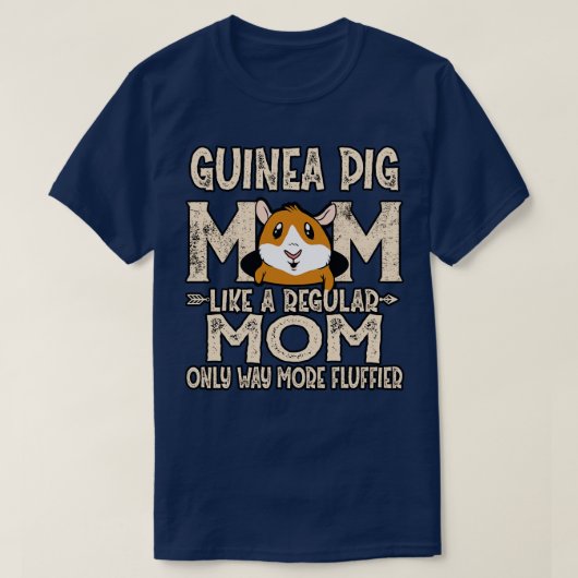 Guinee Pig Mam Fluffier T-shirt (Design voorkant)