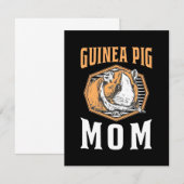 Guinee Pig mama Bedankkaart (Voorkant / Achterkant)
