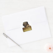 Guinee Pig Manual Ronde Sticker (Envelop)
