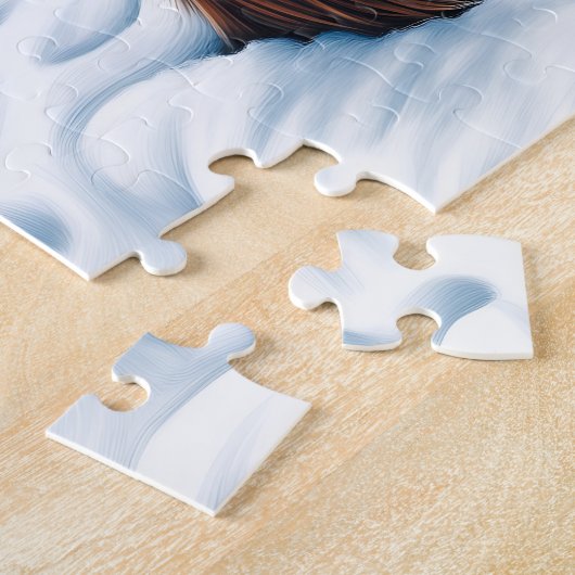 Guinee Pig Met Sneeuwman Legpuzzel (Zijkant)