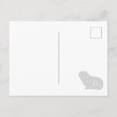 Guinee Pig Missing You Briefkaart Bewerkbaar (Achterkant)