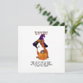 Guinee Pig 'n Pumpkin Halloween Kaart (Staand voorkant)