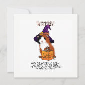 Guinee Pig 'n Pumpkin Halloween Kaart (Voorkant)