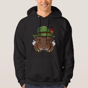 Guinee Pig Oktoberfest Lederhosen German Beer Fest Hoodie