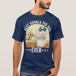 Guinee Pig Pap eigenaar Guinee Pig Apparel Retro v T-shirt