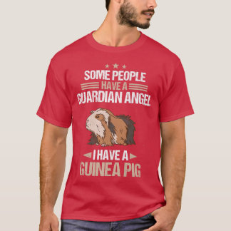Guinee Pig Pet Peruvian Sheba guardian angel Premi T-shirt