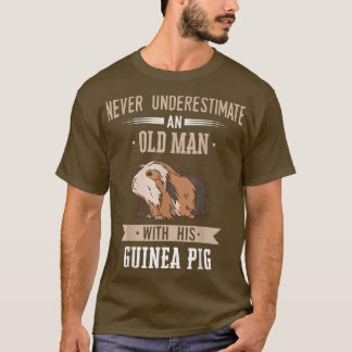 Guinee Pig Pet Peruvian Sheba (oud man) T-shirt