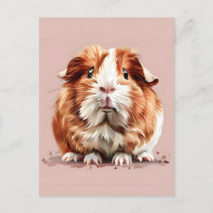 Guinee Pig Portrait Briefkaart