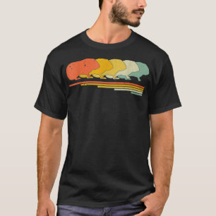 Guinee Pig Retro 70s 80s Dierenvriend T-shirt