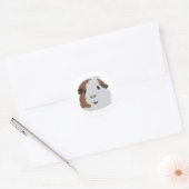 Guinee Pig Ronde Sticker (Envelop)