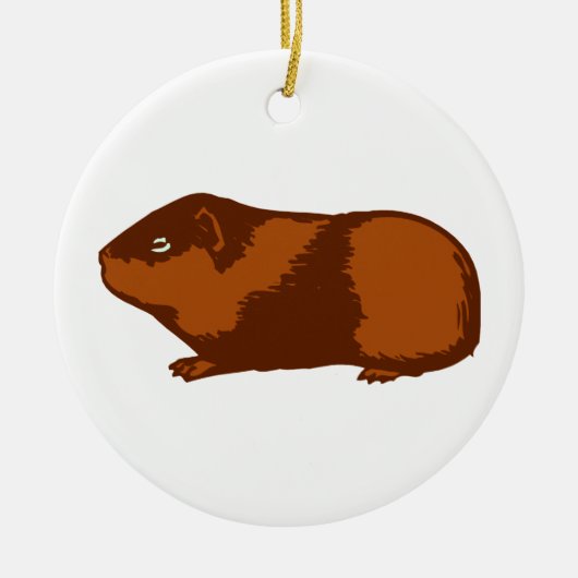 GUINEE PIG ROUND ORNAMENT (Voorkant)