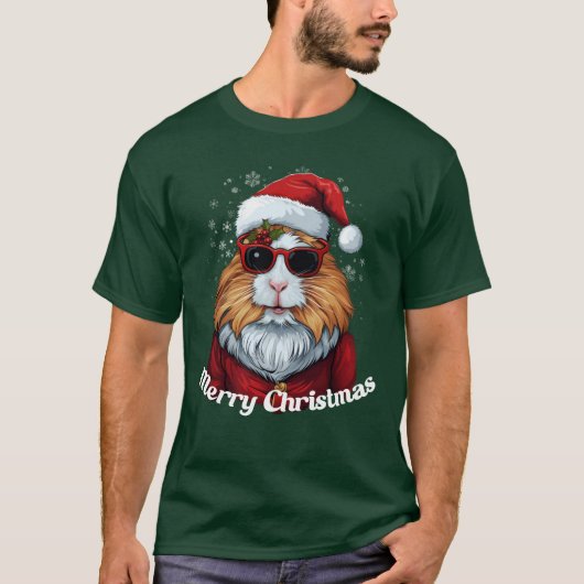 Guinee Pig Santa T-shirt (Voorkant)