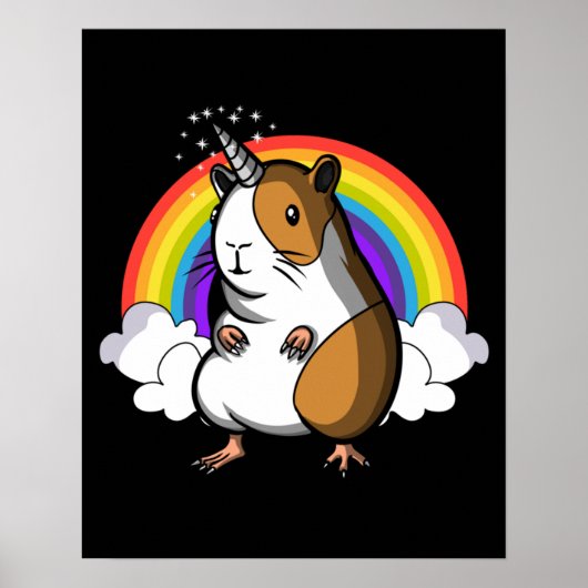 Guinee Pig Unicorn Poster (Voorkant)