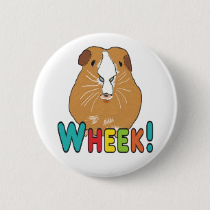 Guinee Pig Wheek Ronde Button 5,7 Cm