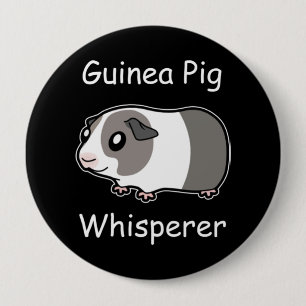 Guinee Pig Whisperer Ronde Button 4,0 Cm