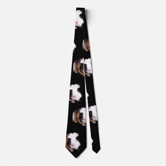 Guinee Pigs Pattern, Unisex Silky Stropdas (Voorkant)