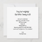 Guinée porcs mangeant gâteau invitation anniversai (Dos)