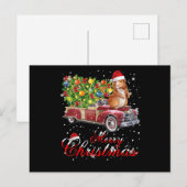 Guinee Rides Red Truck kerst Briefkaart (Voorkant / Achterkant)
