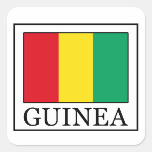 Guinee Vierkante Sticker