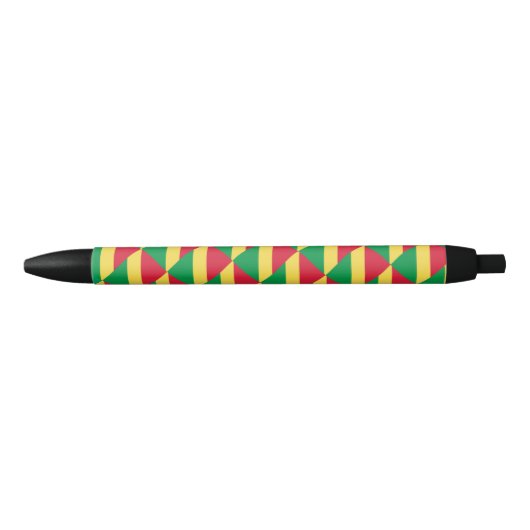 Guinee Vlag Balpen Zwarte Inkt Pen (Voorkant)