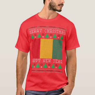 Guinee vlag Ugly Kerstmis T-shirt
