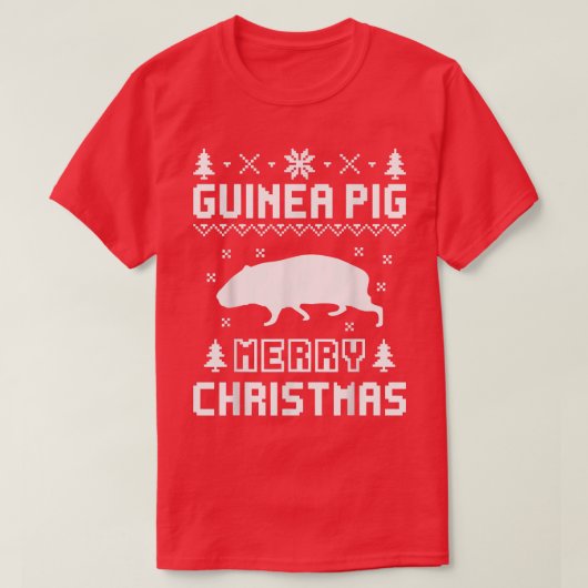 Guinéen Cochon laide Sweat de Noël (Design devant)