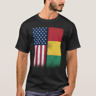 Guinese Amerikaanse vlaggen Proud USA Guinee T-shirt