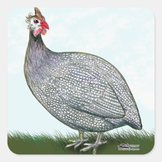 Guinese lavender On Watch Vierkante Sticker (Voorkant)