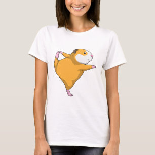 Guinese varken bij Yoga Stretching T-shirt