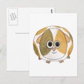 Guinese varken. briefkaart (Voorkant / Achterkant)