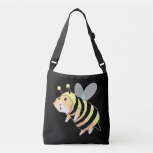 Guinese varken in bijenkostume Funny Guinee Crossbody Tas