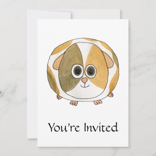 Guinese varken. kaart (Voorkant)