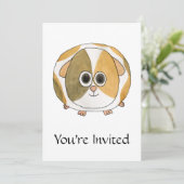 Guinese varken. kaart (Staand voorkant)