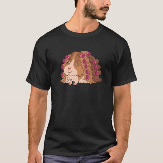 Guinese varken met Curls Perm Long Hair Guinea Pig T-shirt (Voorkant)