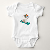 Guinese varken Snowboarder Romper (Voorkant)