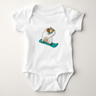 Guinese varken Snowboarder Romper