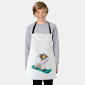 Guinese varken Snowboarder Schort (Gedragen)