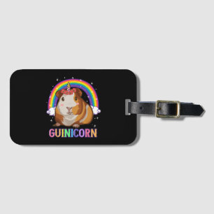 Guinese varken voor Girls Guinee Pig Unicorn Bagagelabel