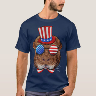 Guinese Varkens 4 juli Amerikaans Guinee Pig Veren T-shirt