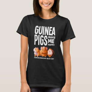 Guinese varkens maken me blij met de koepelroos t-shirt